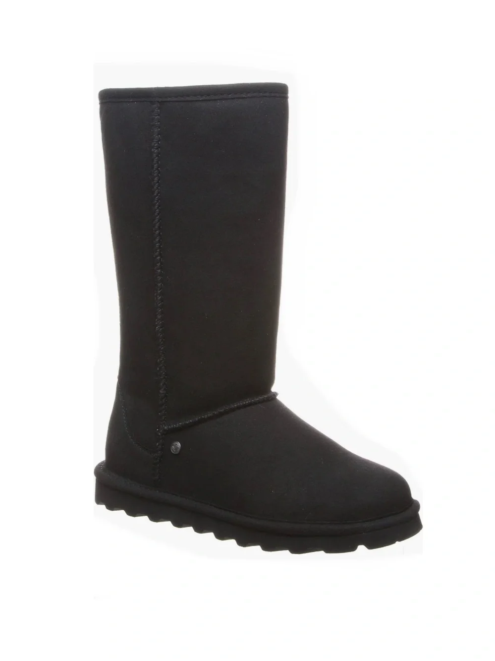 BearPaw Elle Tall Vegan Faux Fur Lined Boot Black 2 Women’s Size 6 Medium Calf